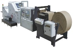 Adjustable roll square bottom paper bag machine